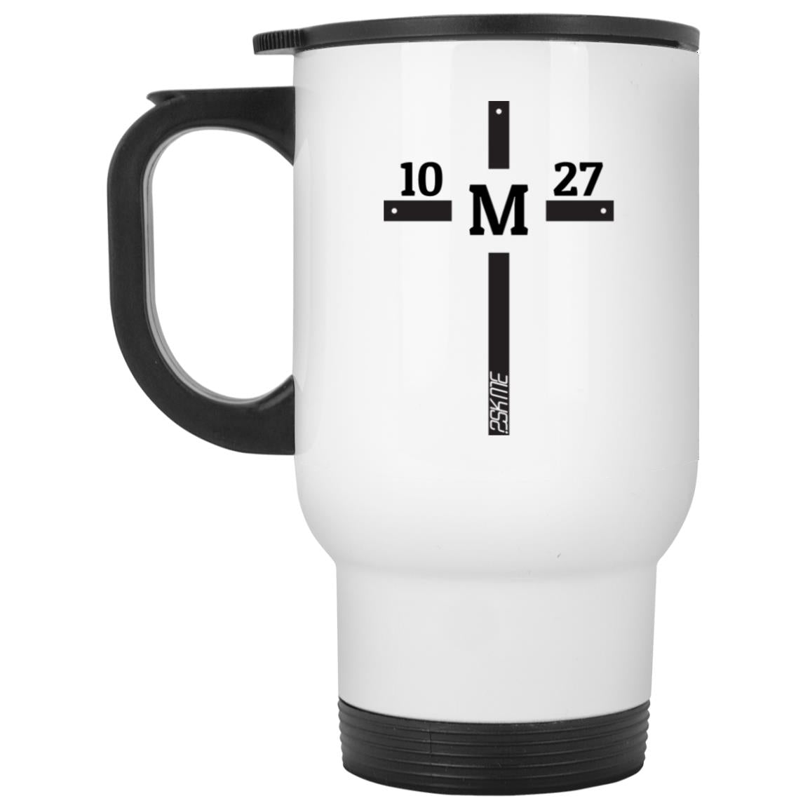 Custom Verse White Travel Mug | 14 oz