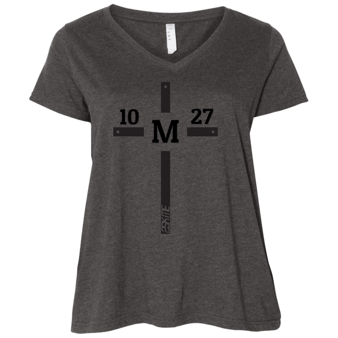 Women&#39;s | Custom Verse Curvy V-Neck Tee