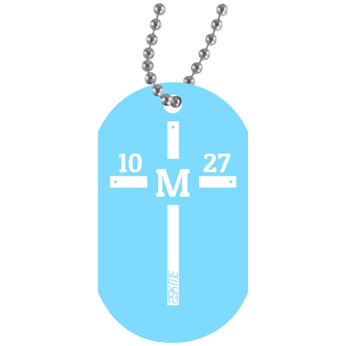 Custom Verse White Dog Tag