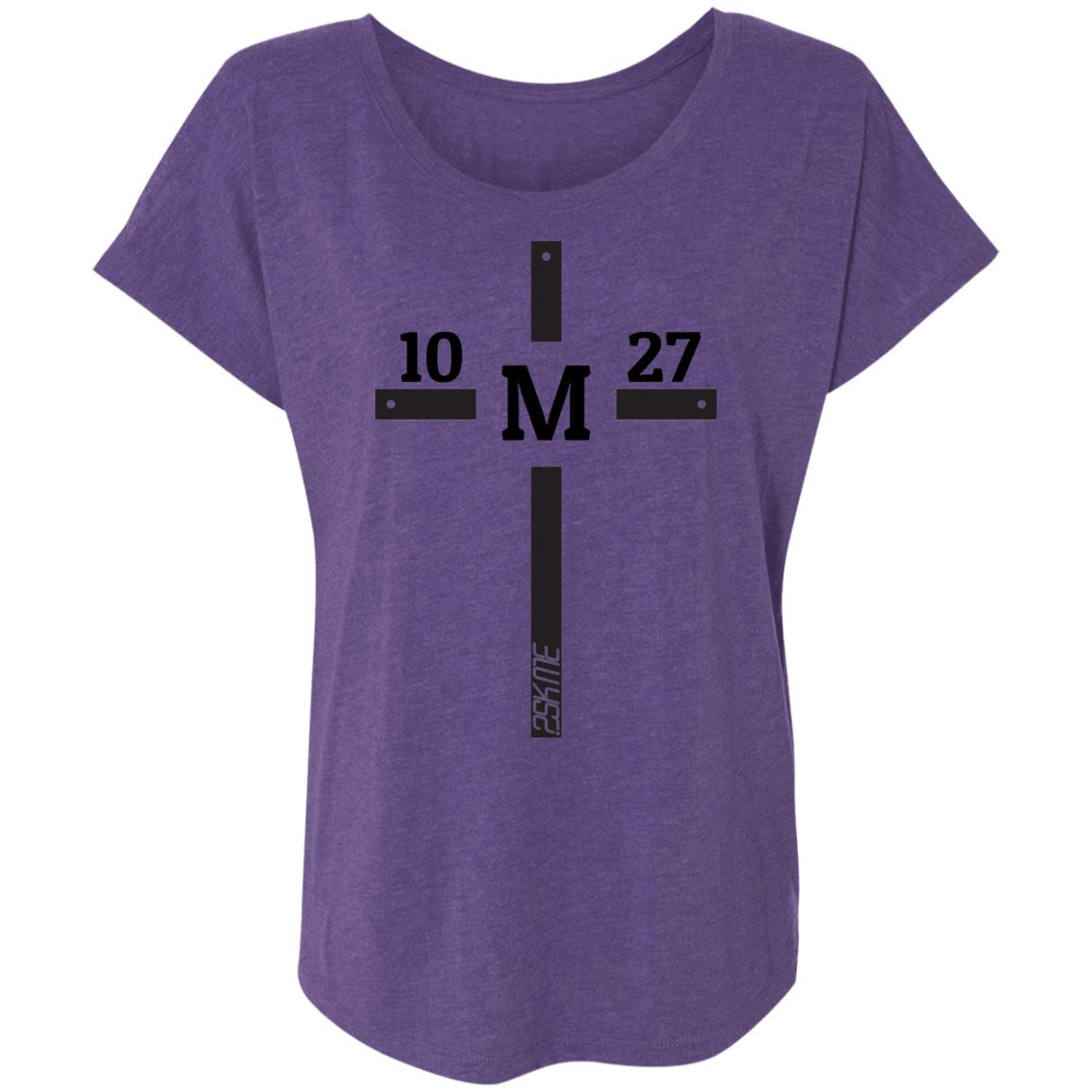 Women&#39;s | Custom Verse Tee | Tri-Blend Dolman Sleeve