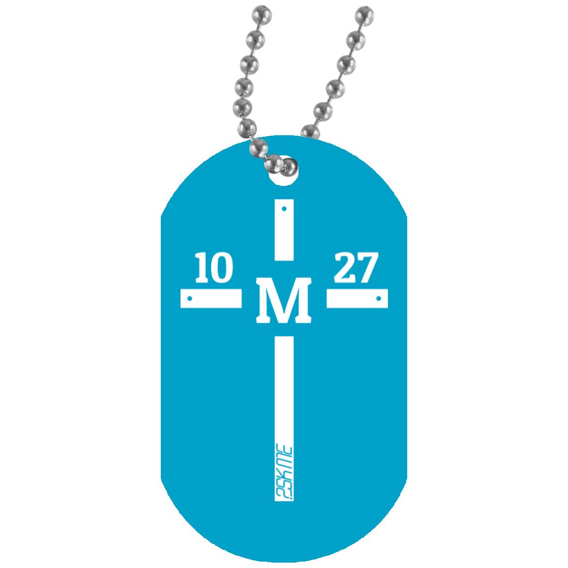 Custom Verse White Dog Tag