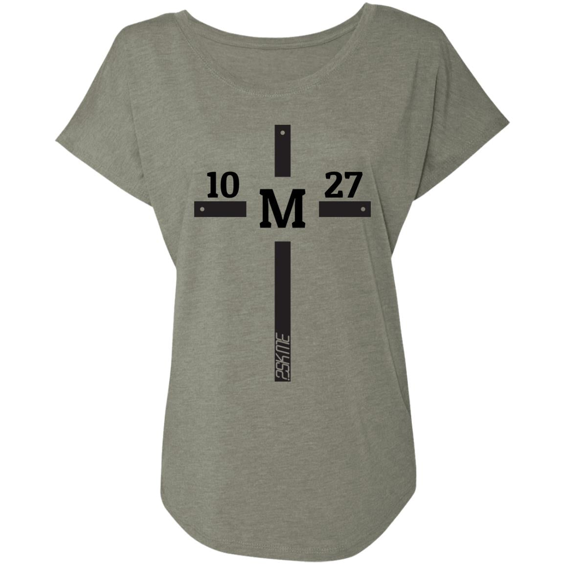 Women&#39;s | Custom Verse Tee | Tri-Blend Dolman Sleeve