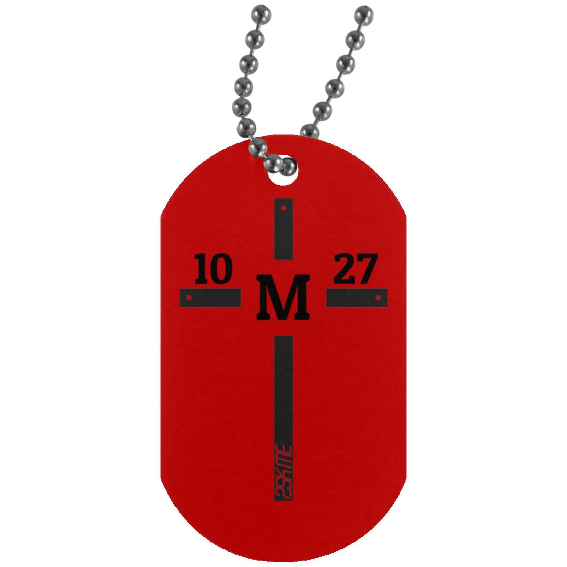 Custom Verse Silver Dog Tag