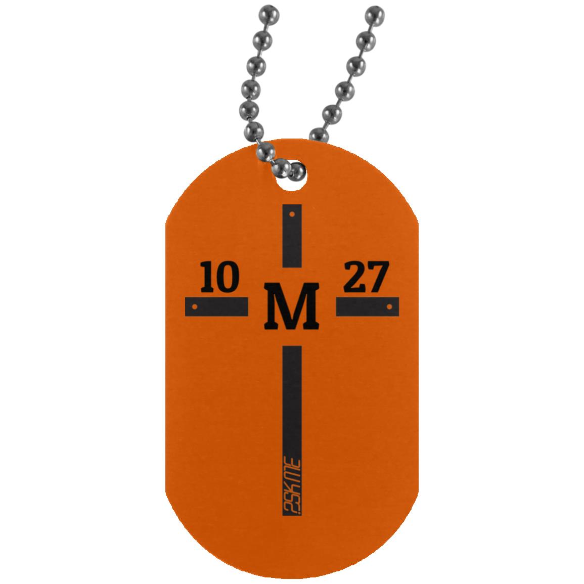 Custom Verse Silver Dog Tag