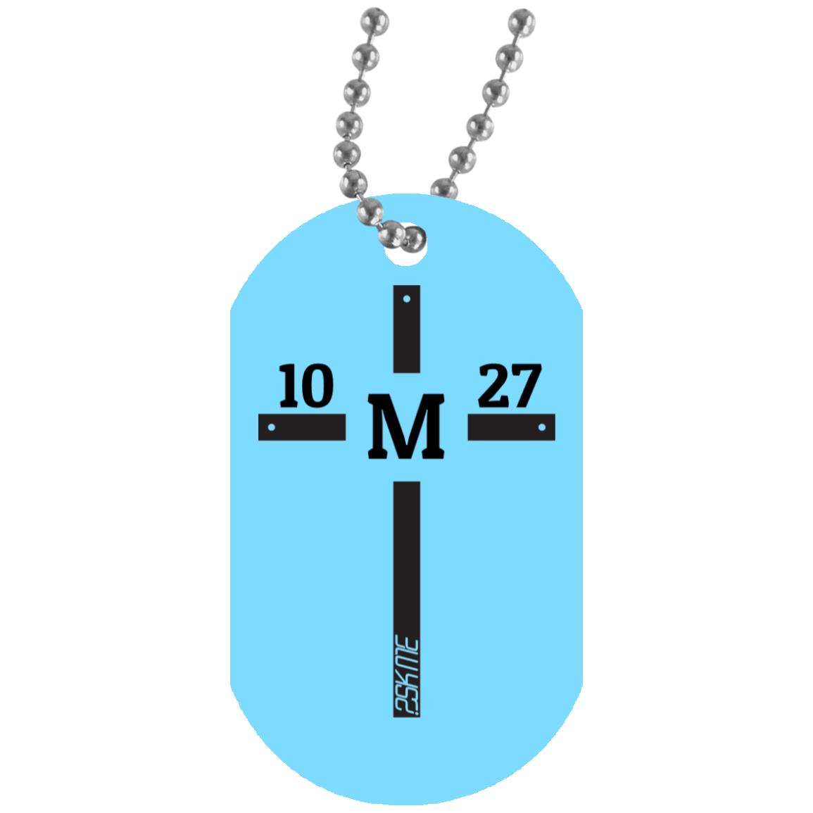 Custom Verse White Dog Tag