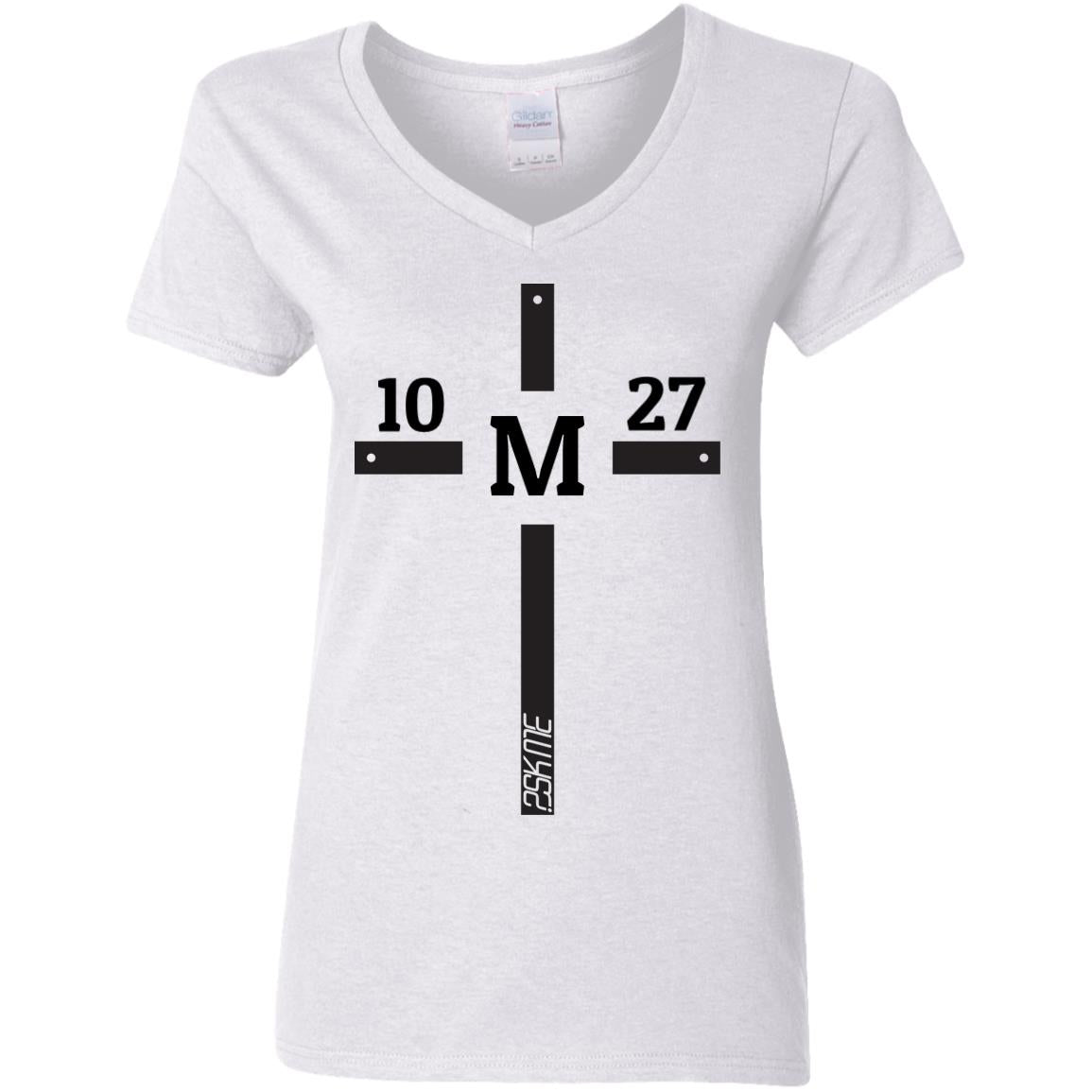 Women&#39;s | Custom Verse 100% Preshrunk Cotton V-Neck Tee