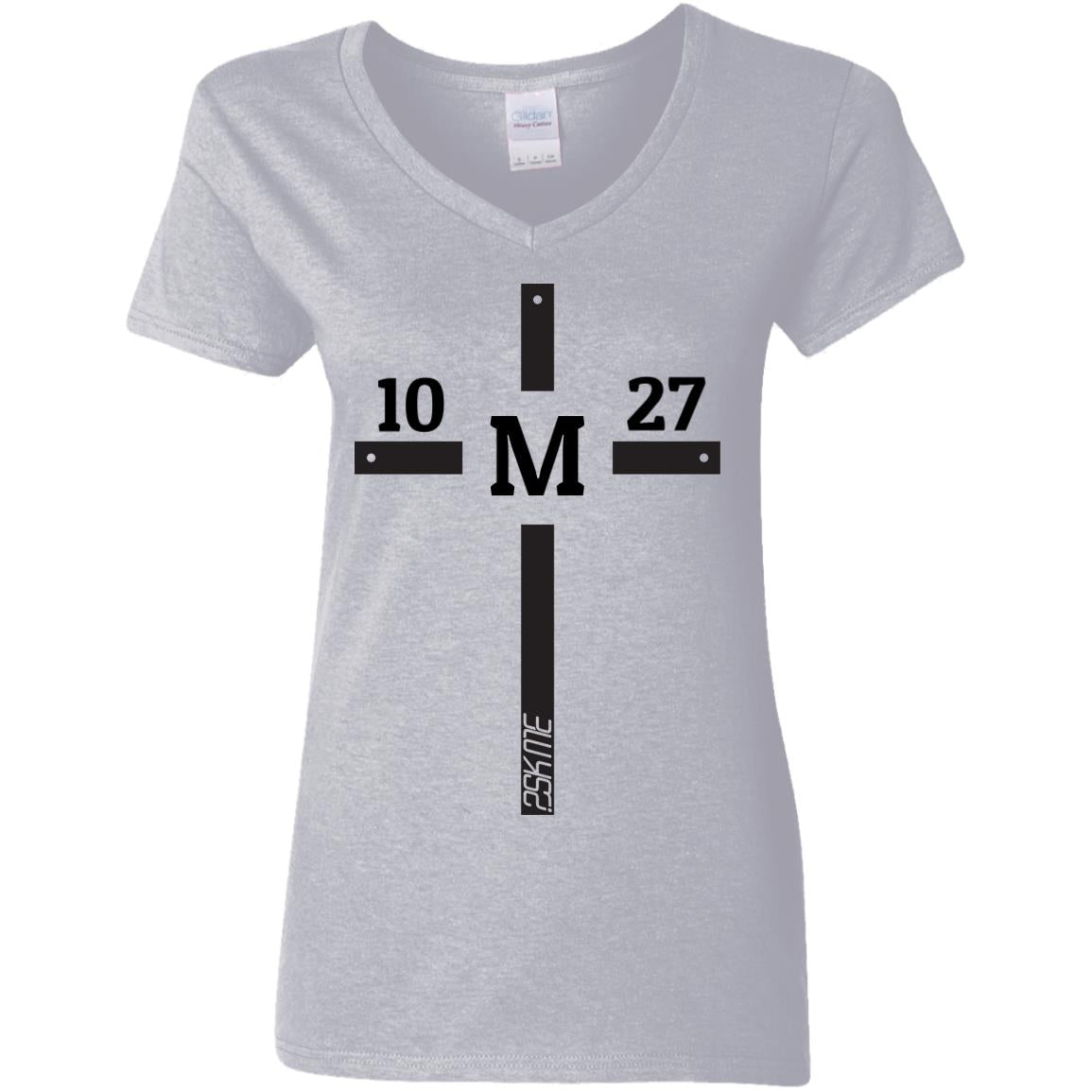 Women&#39;s | Custom Verse 100% Preshrunk Cotton V-Neck Tee