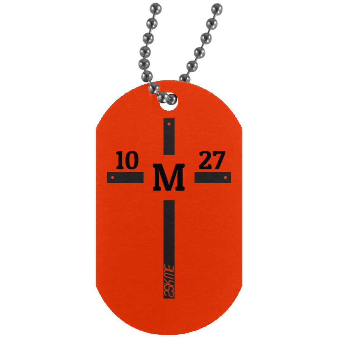 Custom Verse Silver Dog Tag