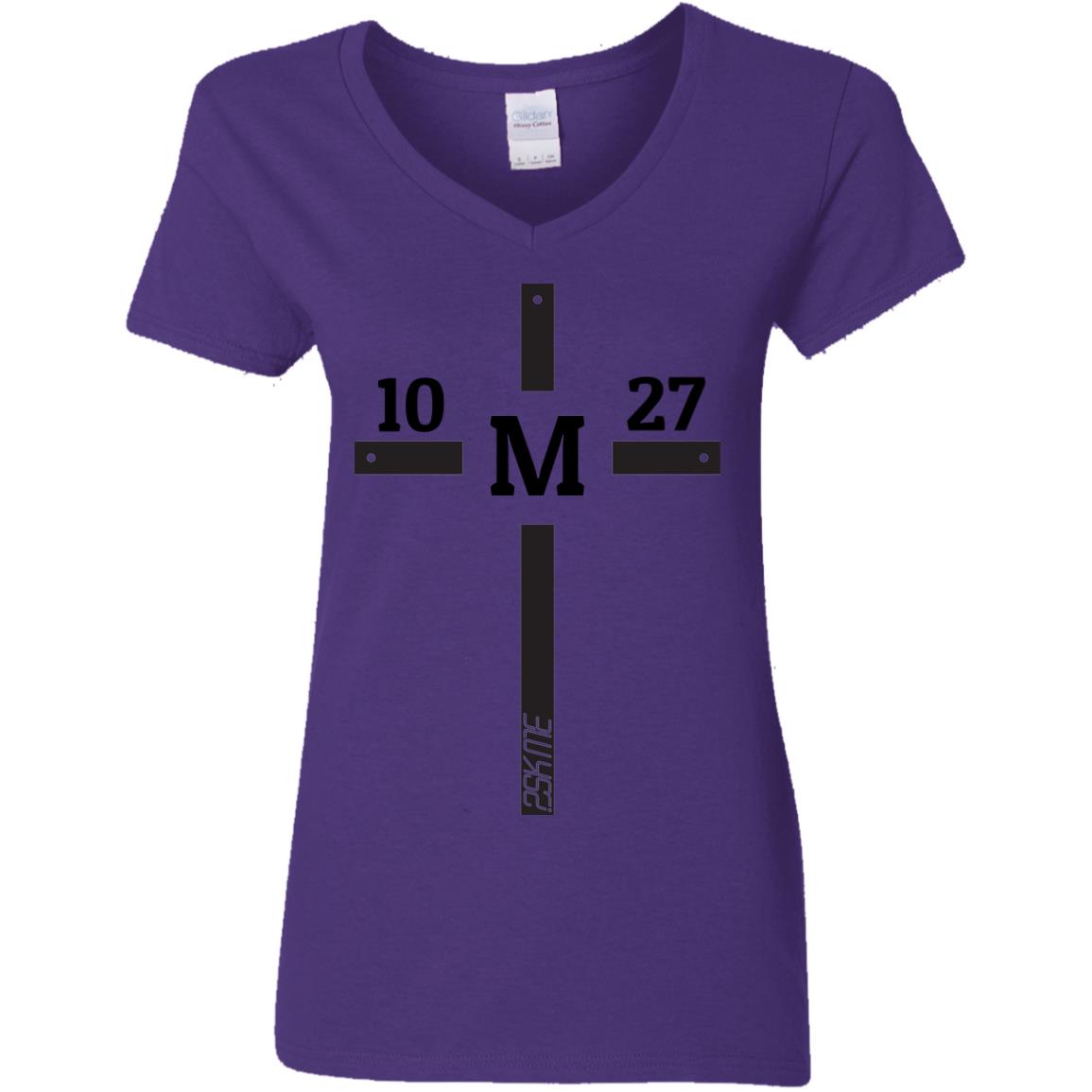 Women&#39;s | Custom Verse 100% Preshrunk Cotton V-Neck Tee