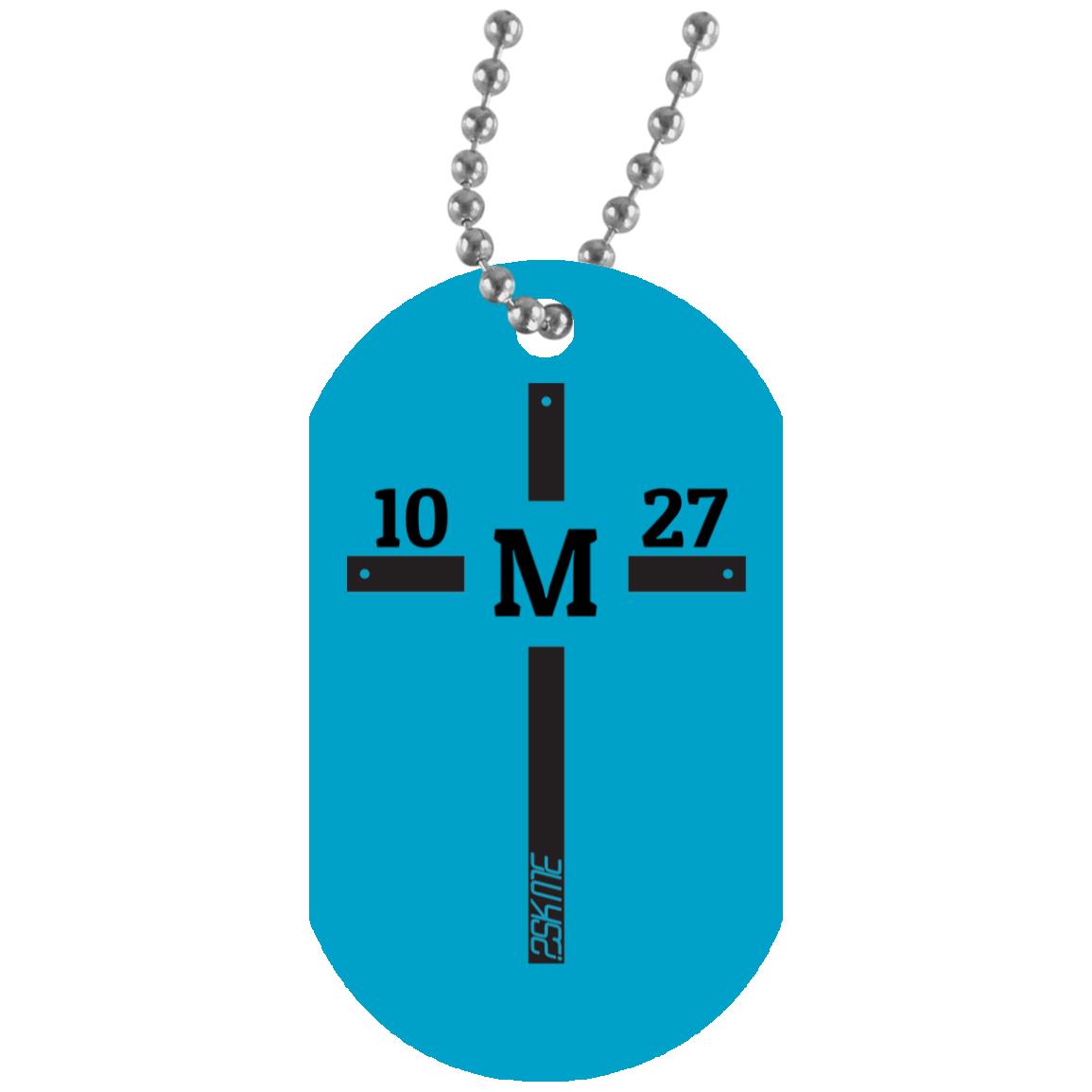 Custom Verse White Dog Tag