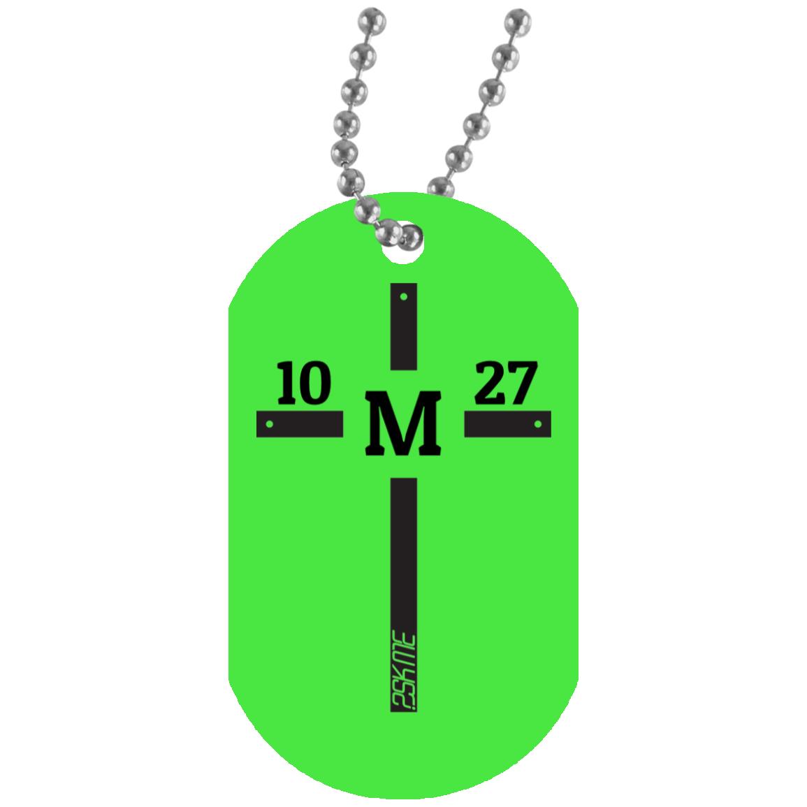 Custom Verse White Dog Tag