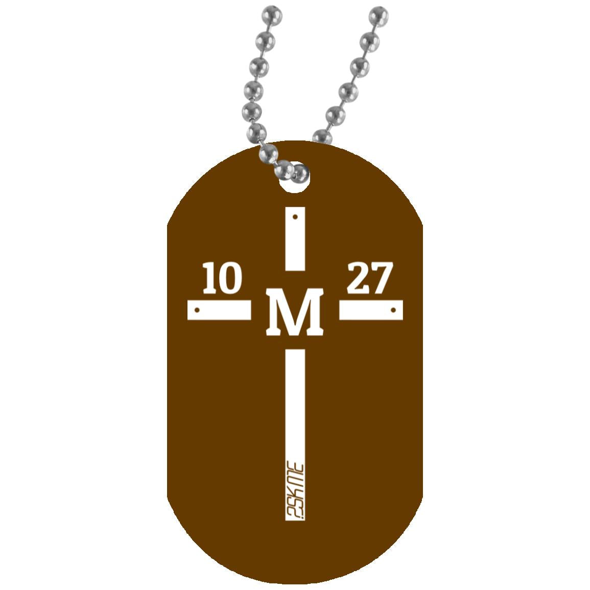 Custom Verse White Dog Tag