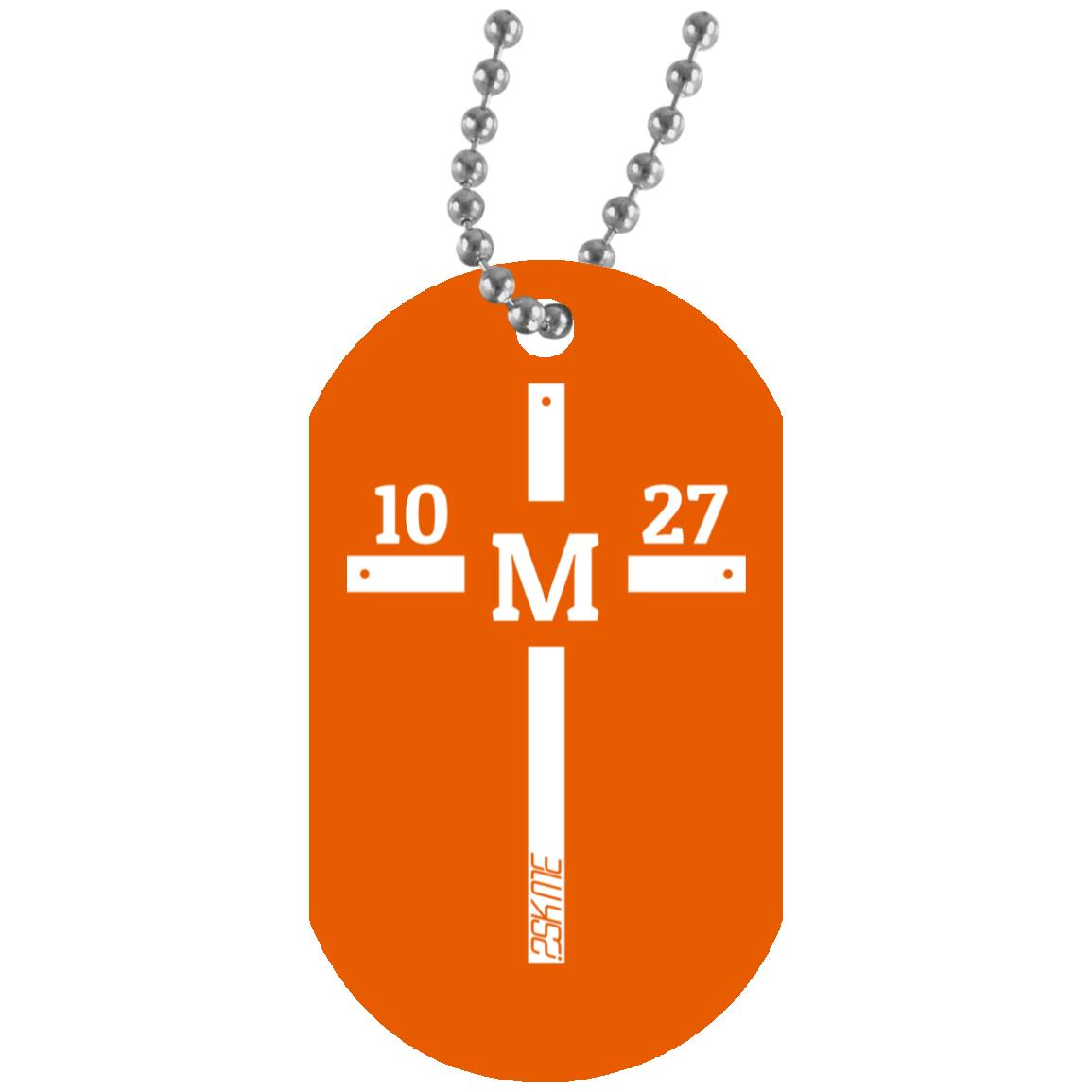 Custom Verse White Dog Tag