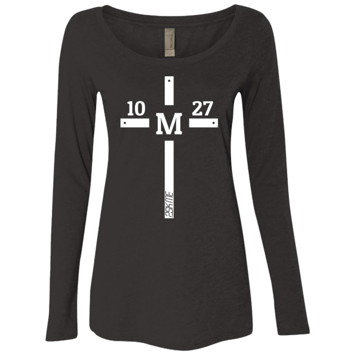 Women&#39;s | Custom Verse Long Sleeve Performance Tee | Tri-Blend Scoop